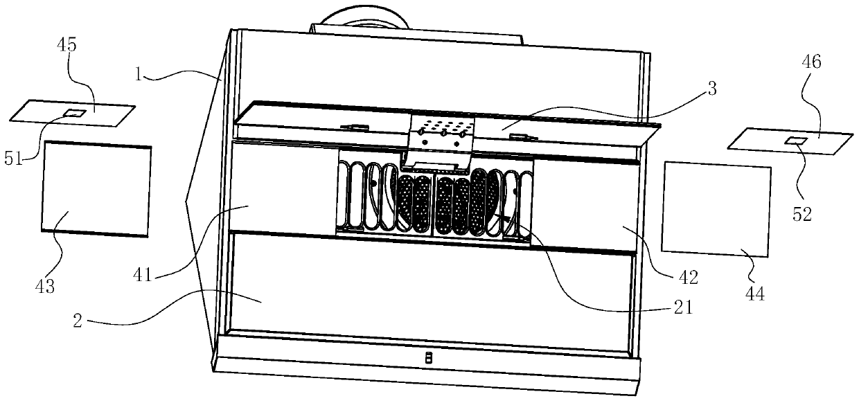 Range hood suitable for two burner heads and control method thereof