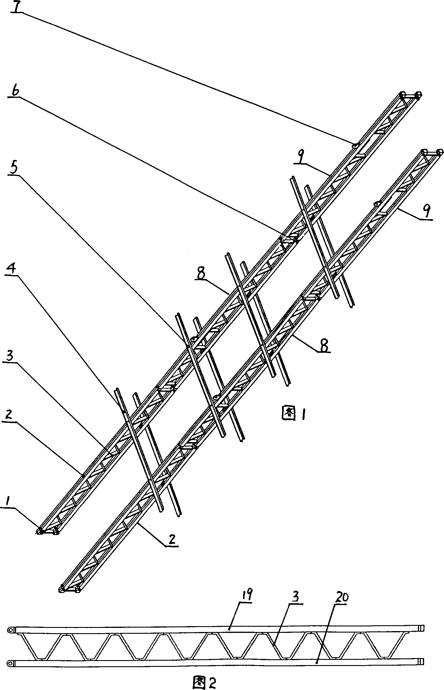 Reinforcing bar cage hoisting process for canal wall construction