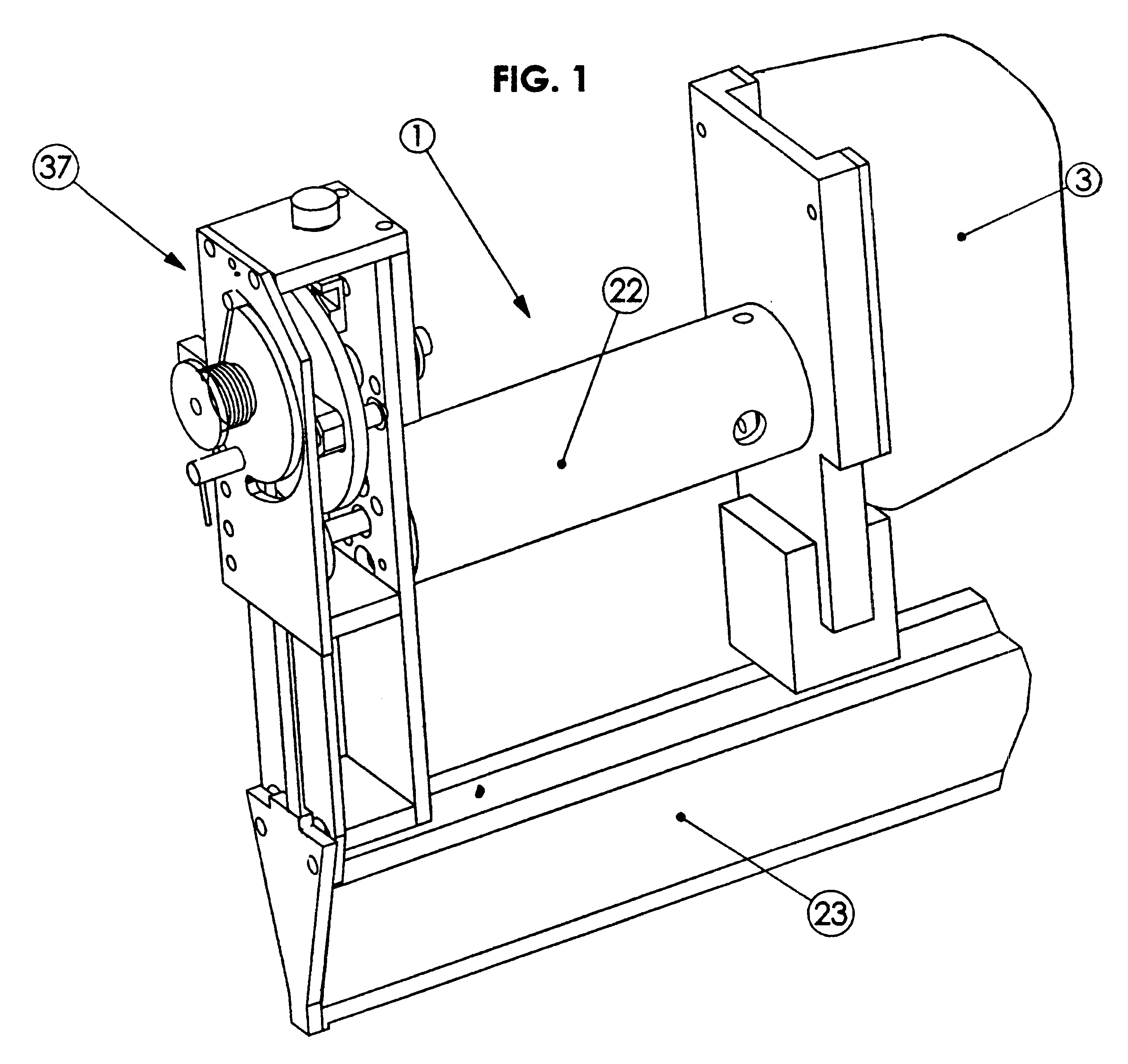 Electrical motor driven nail gun