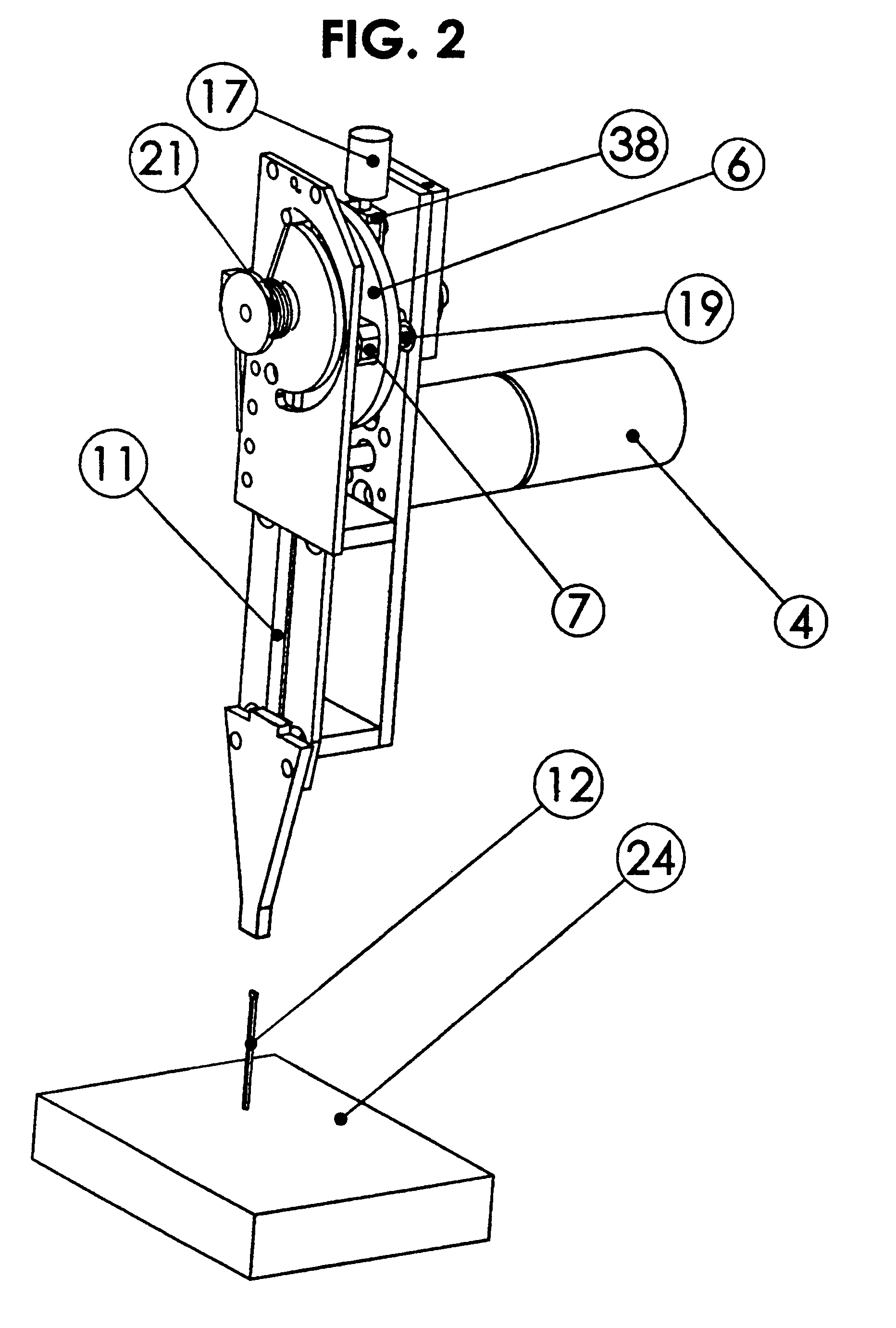 Electrical motor driven nail gun