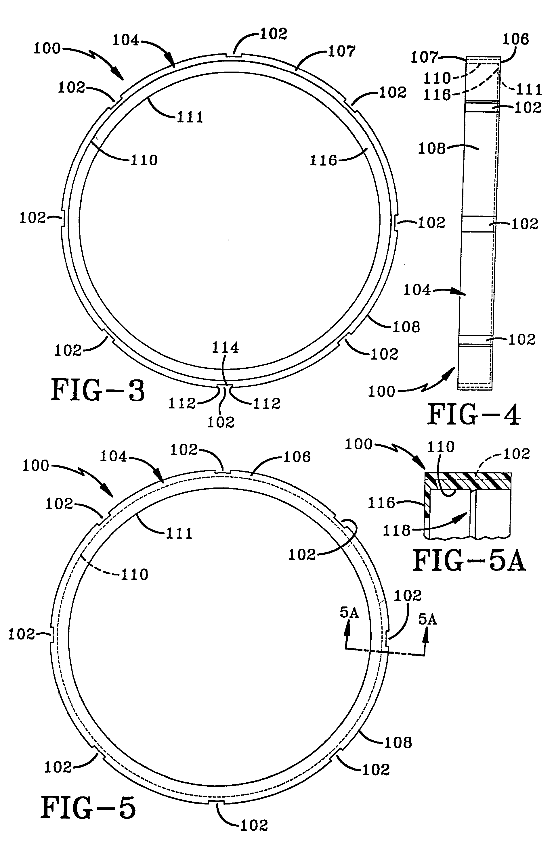 Anti-flashover ring for a bushing insert