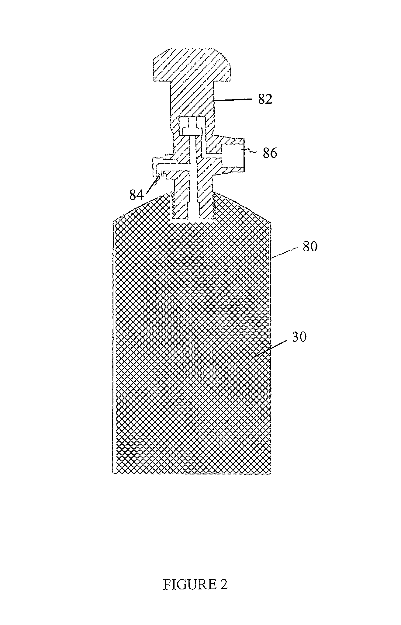 Polymerized polymeric fluid storage and purification method and system