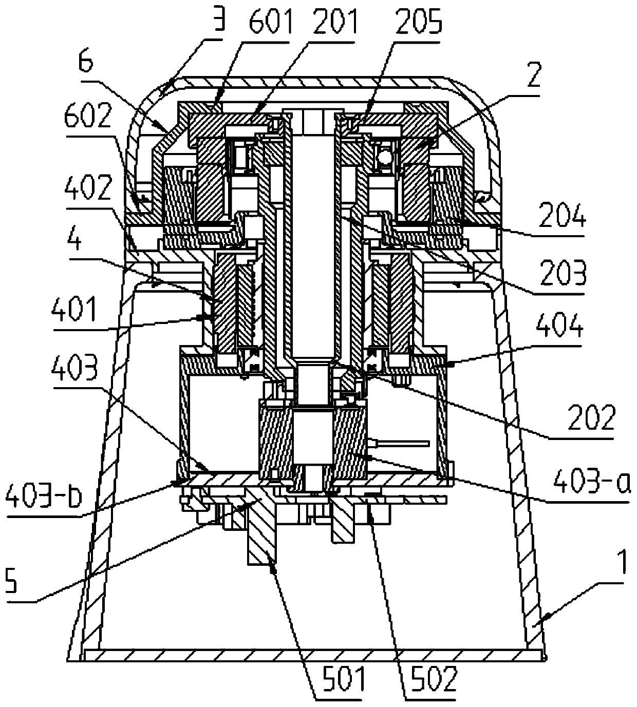 Coordinative robot transmission structure and coordinative robot