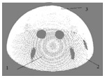 Measurement method of porosity of 3D printed titanium alloy trabecular acetabular cup