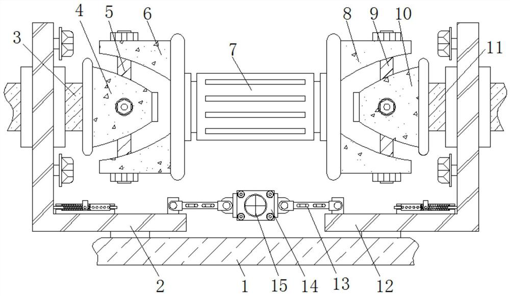 Molding machine device capable of avoiding infirm casting caused by gaps among gravels