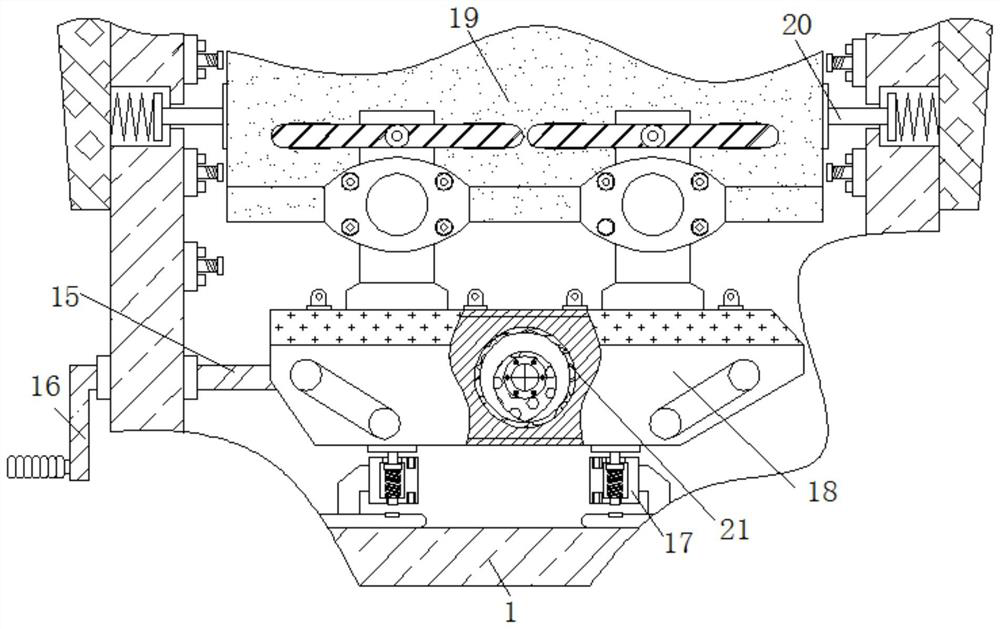 Molding machine device capable of avoiding infirm casting caused by gaps among gravels