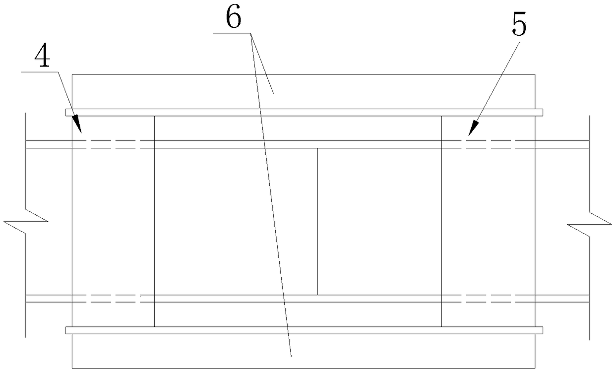 Self-balancing structure for bend shear test in plane of steel plate concrete wall, and manufacturing method of structure