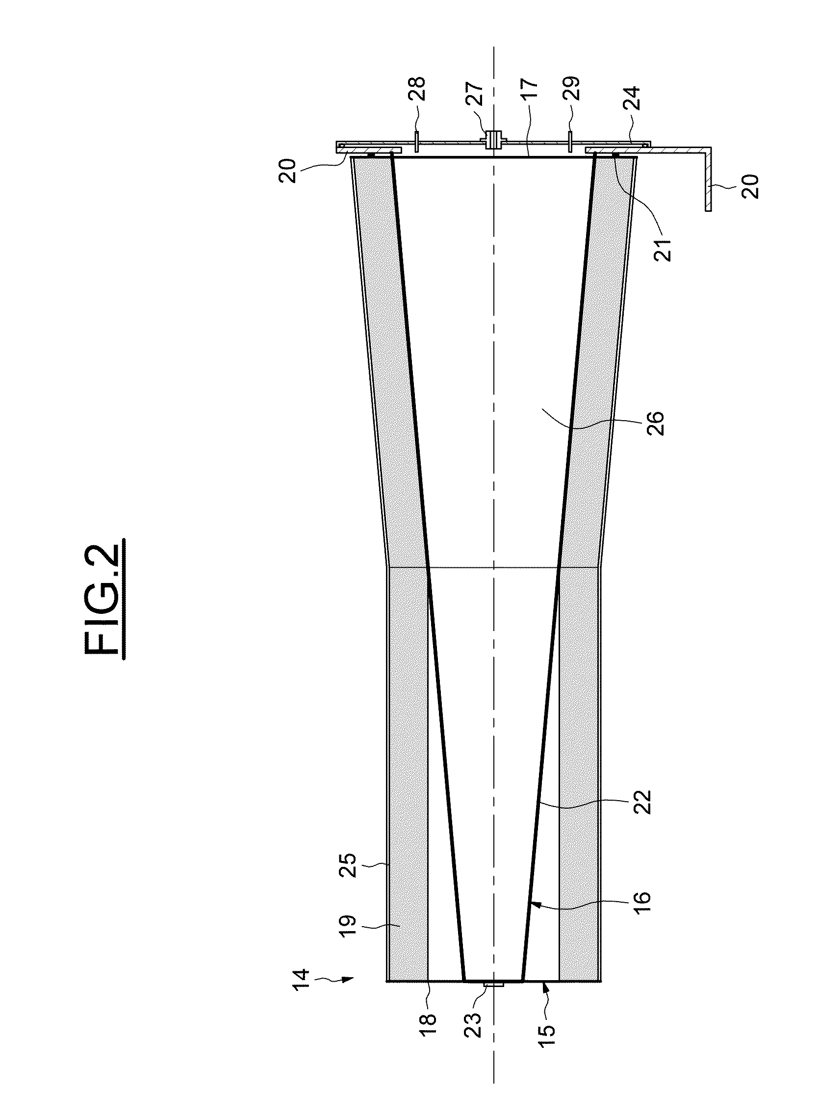 Device for measuring impermeability of the sealing means of a filter cartridge and process thereof