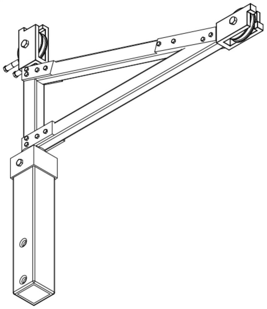 Rotary right-angle hoisting device suitable for insulating bucket arm vehicle