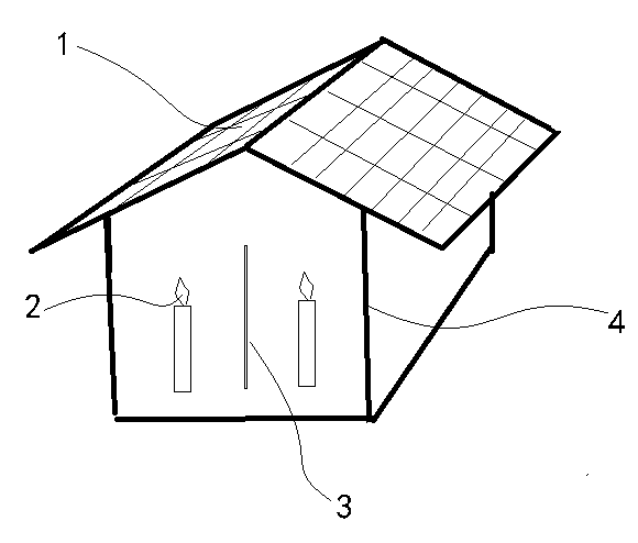 Solar electronic mourning hall