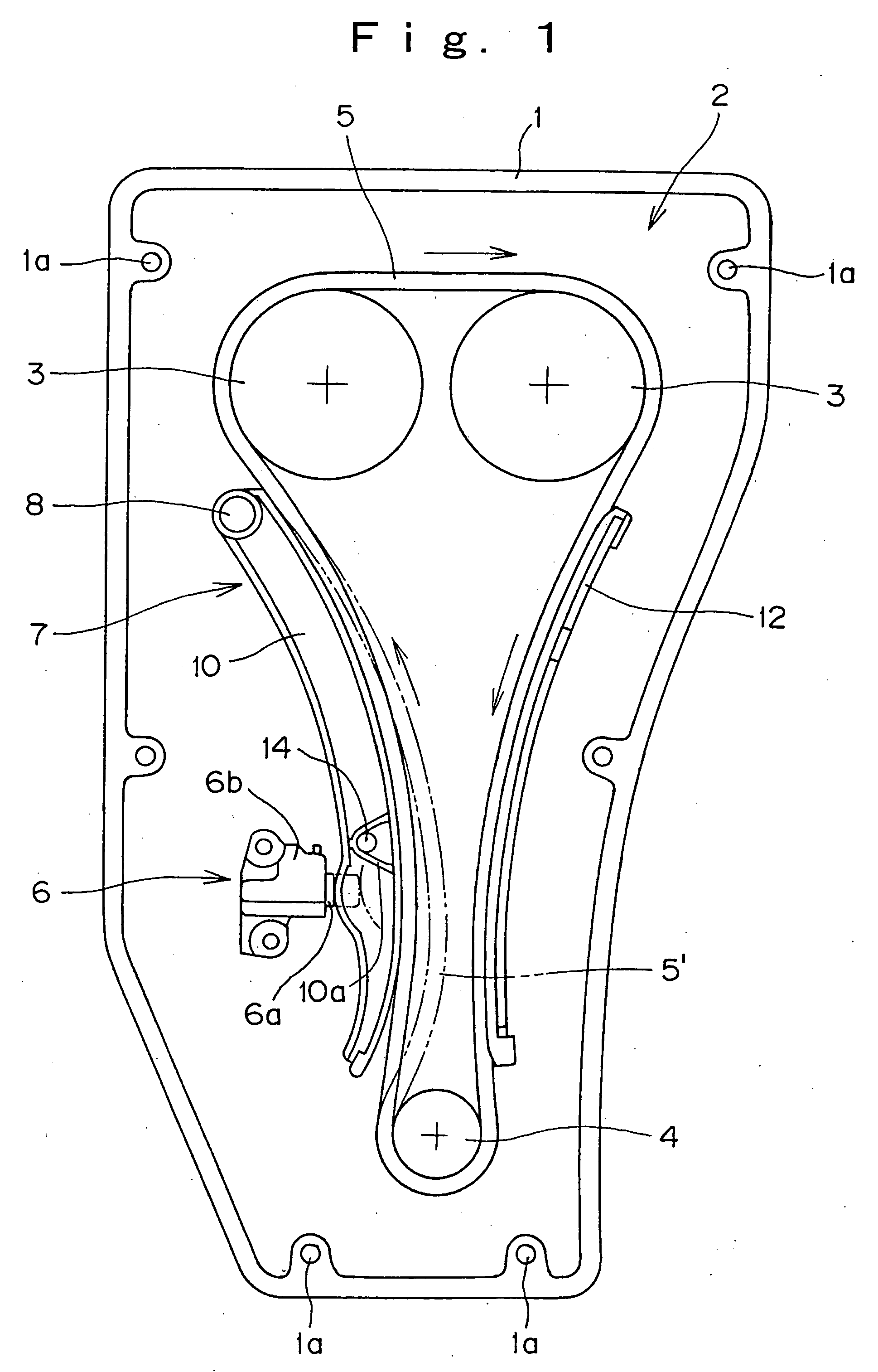 Timing transmission having enhanced timing chain removal and replacement feature, and method