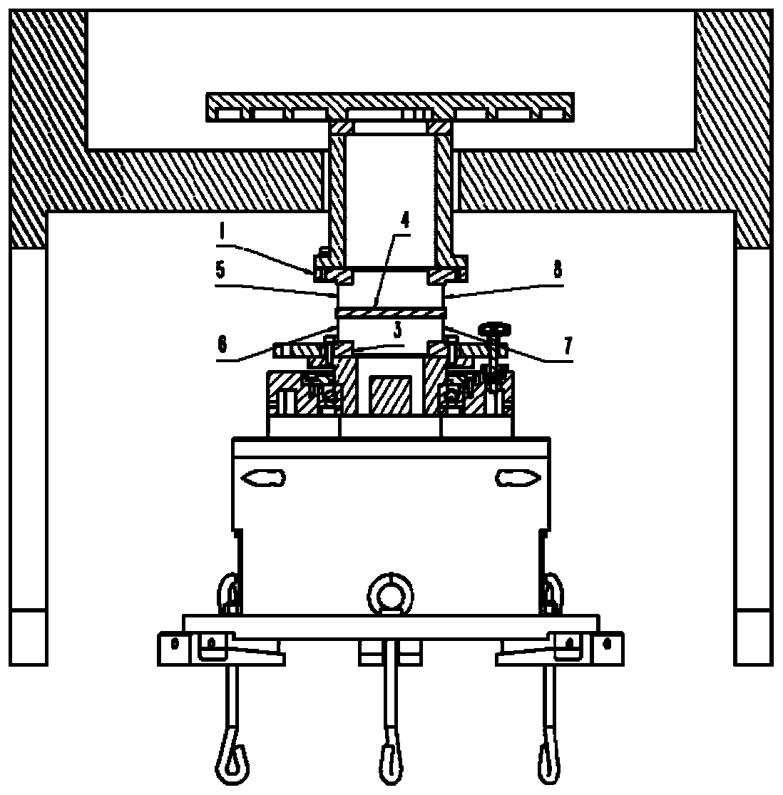 Water blocking shaft device for single-shaft temperature control rotary table