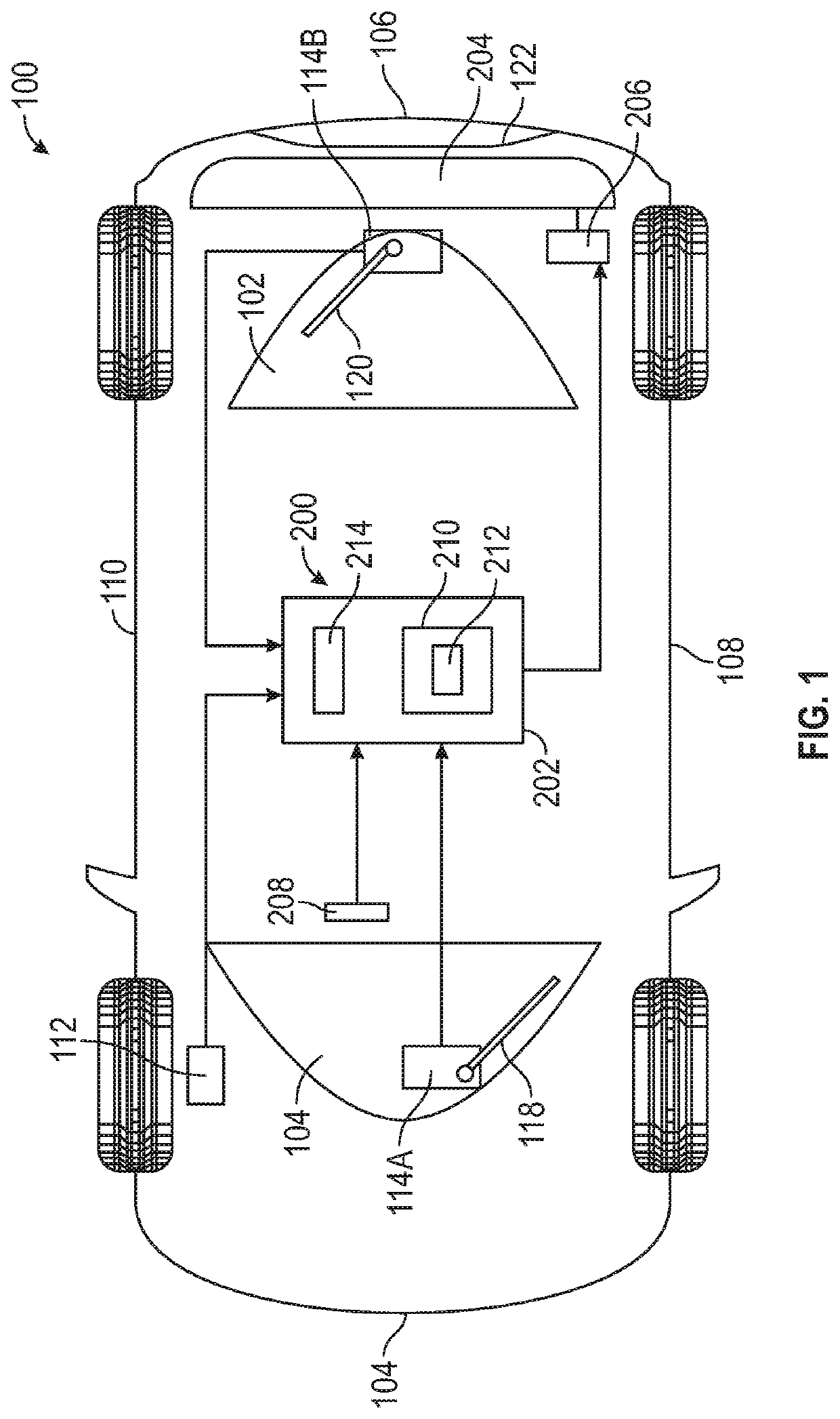 Active deck-lid spoiler control system for a motor vehicle