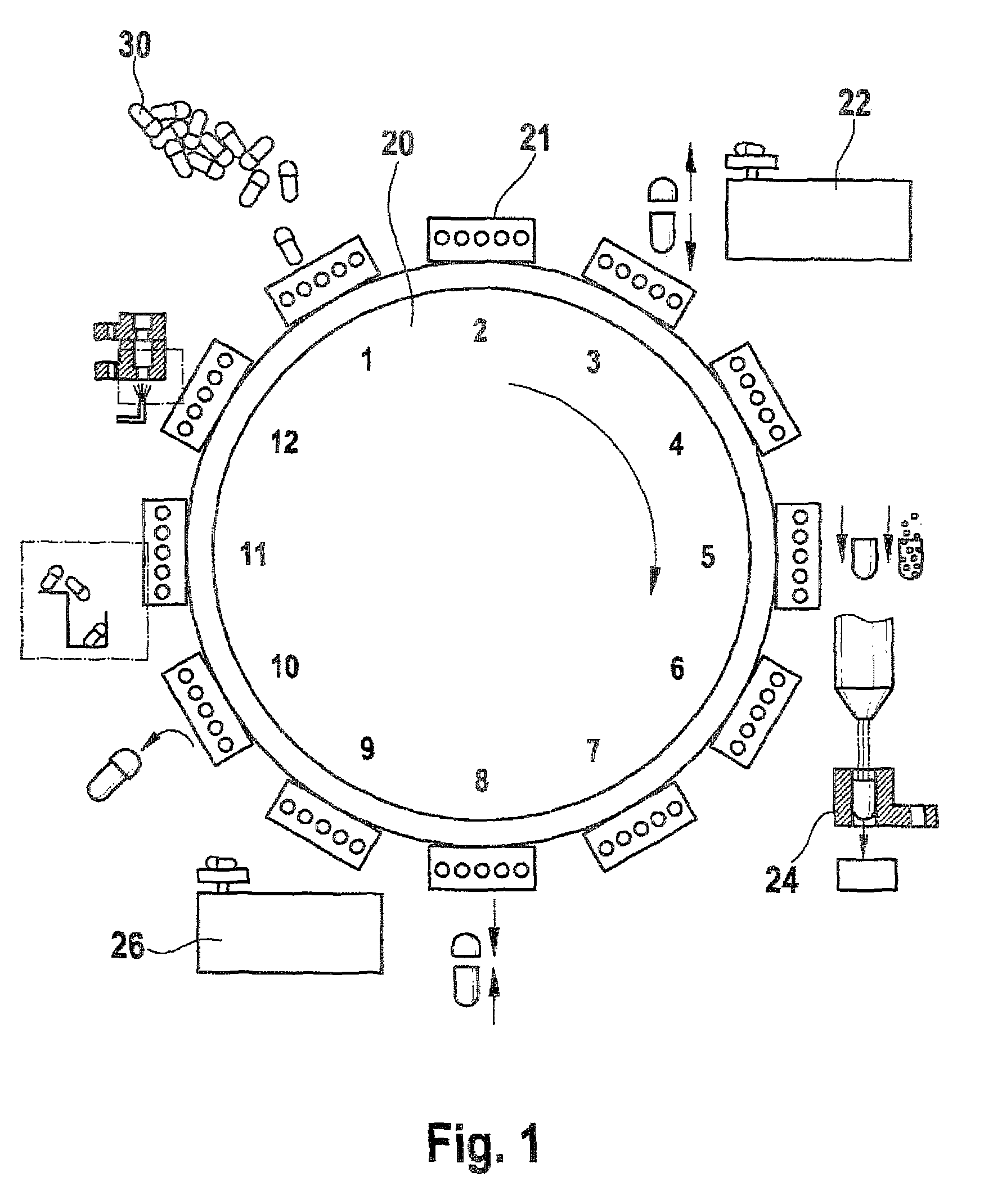 Weighing device for a packaging machine
