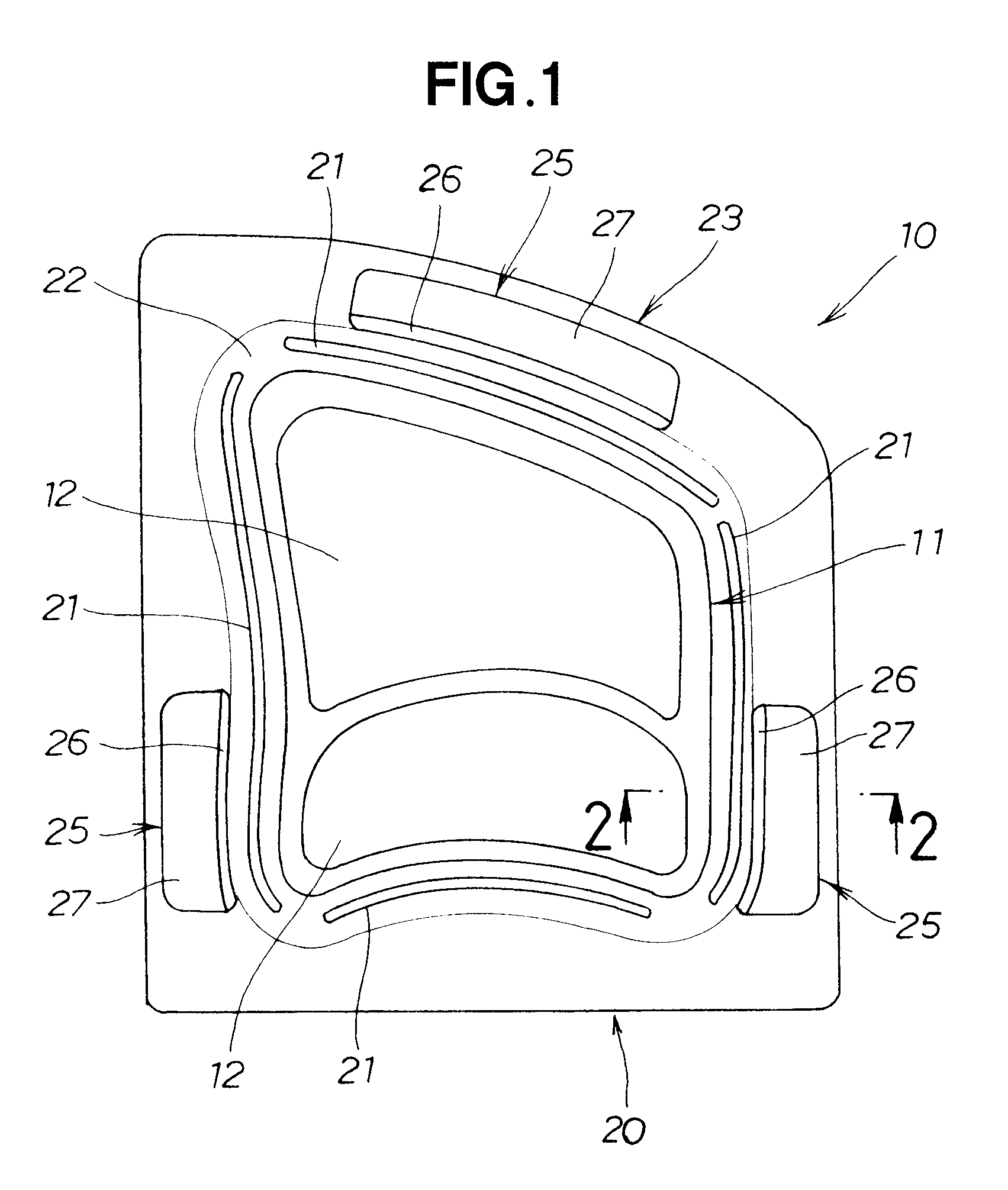 Press forming die set and method