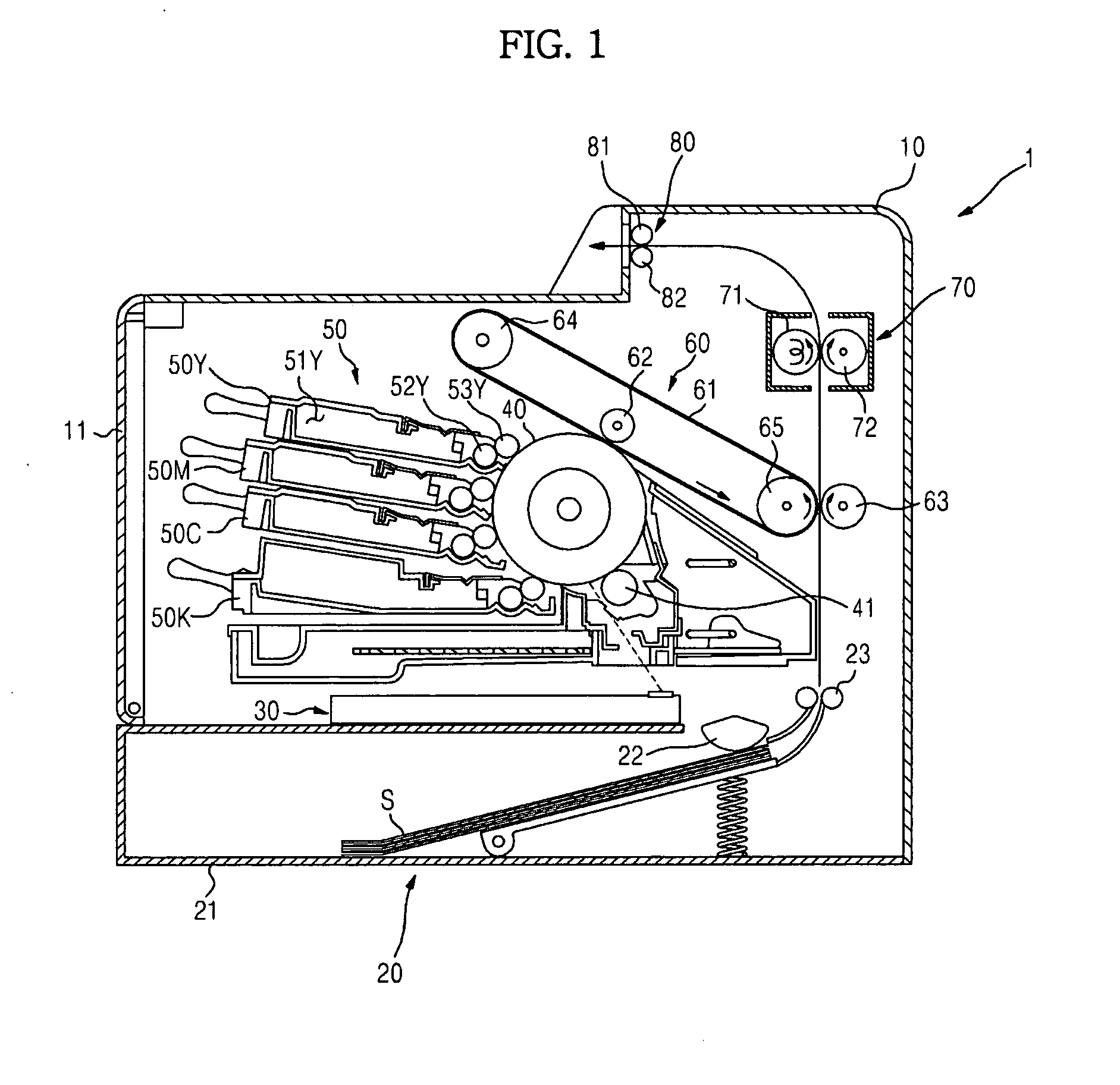 Image forming apparatus with developing units having different voltage levels