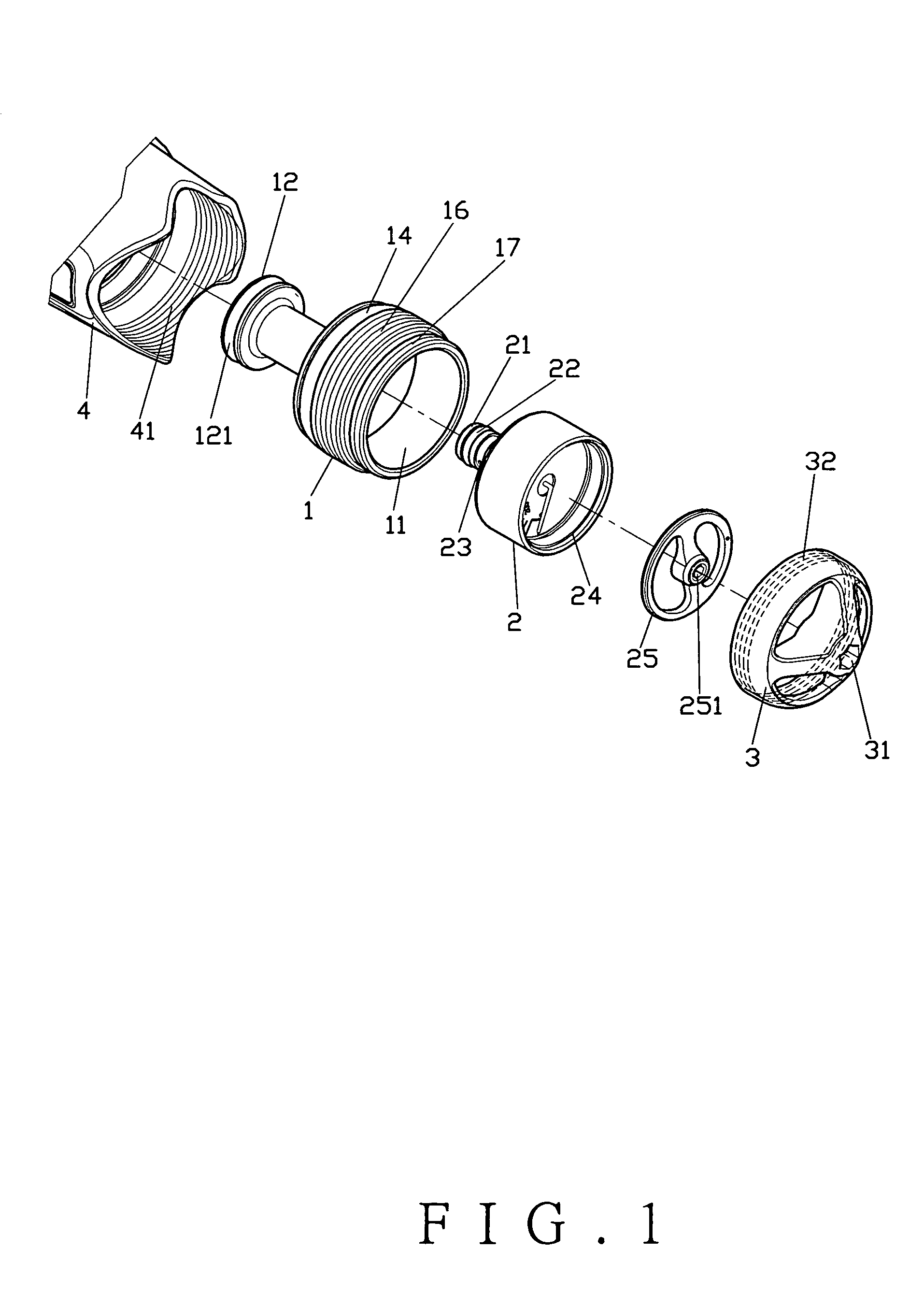 Paintball gun with a pressure gauge device