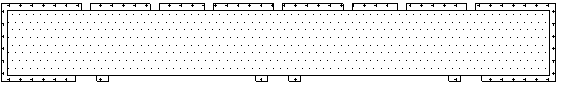 One-time eroding-before-plating metal frame subtraction embedded chip normally-arranged salient point structure and technological method