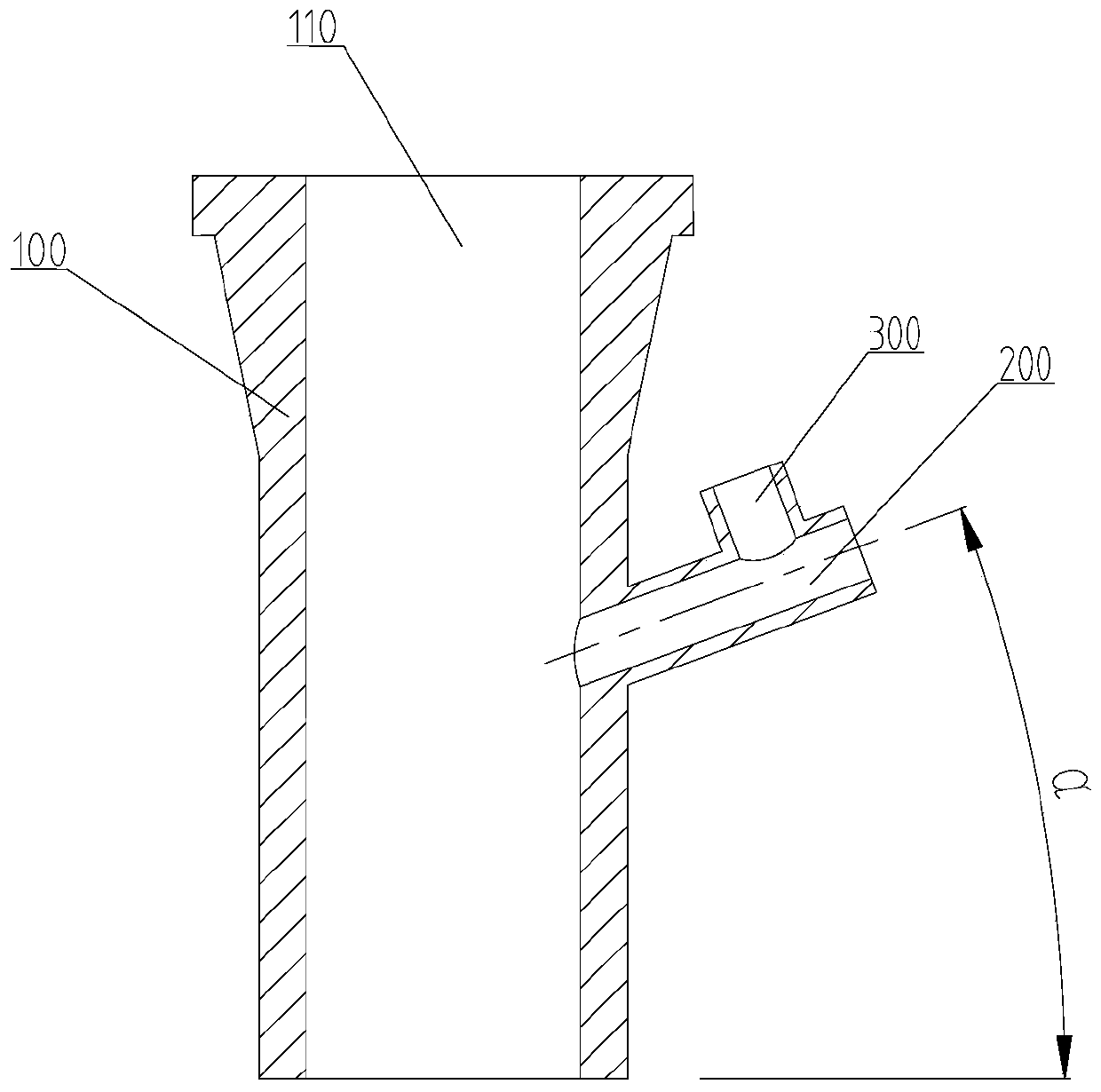 Continuous casting submersed nozzle