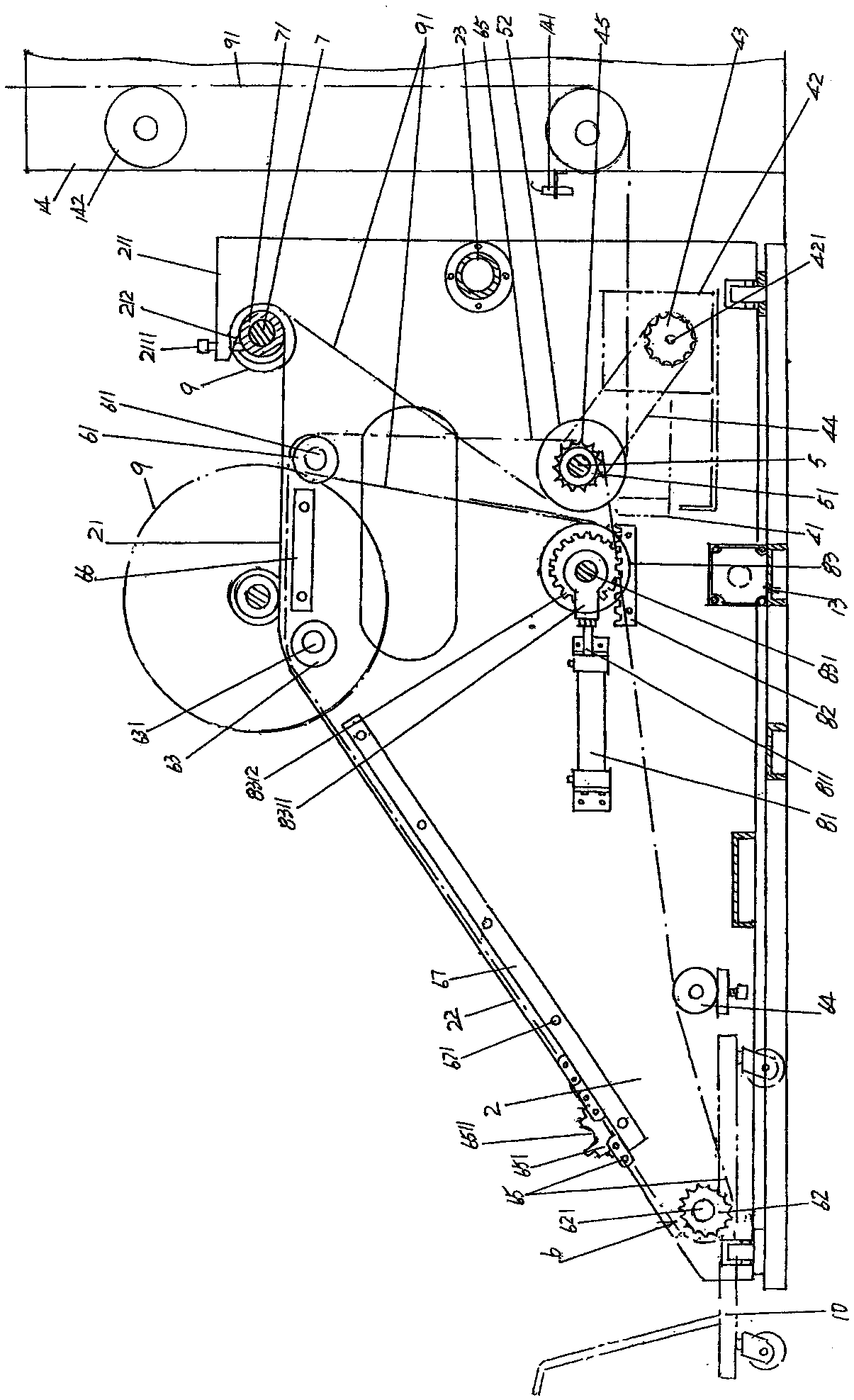 Film unwinder with automatic deviation correction