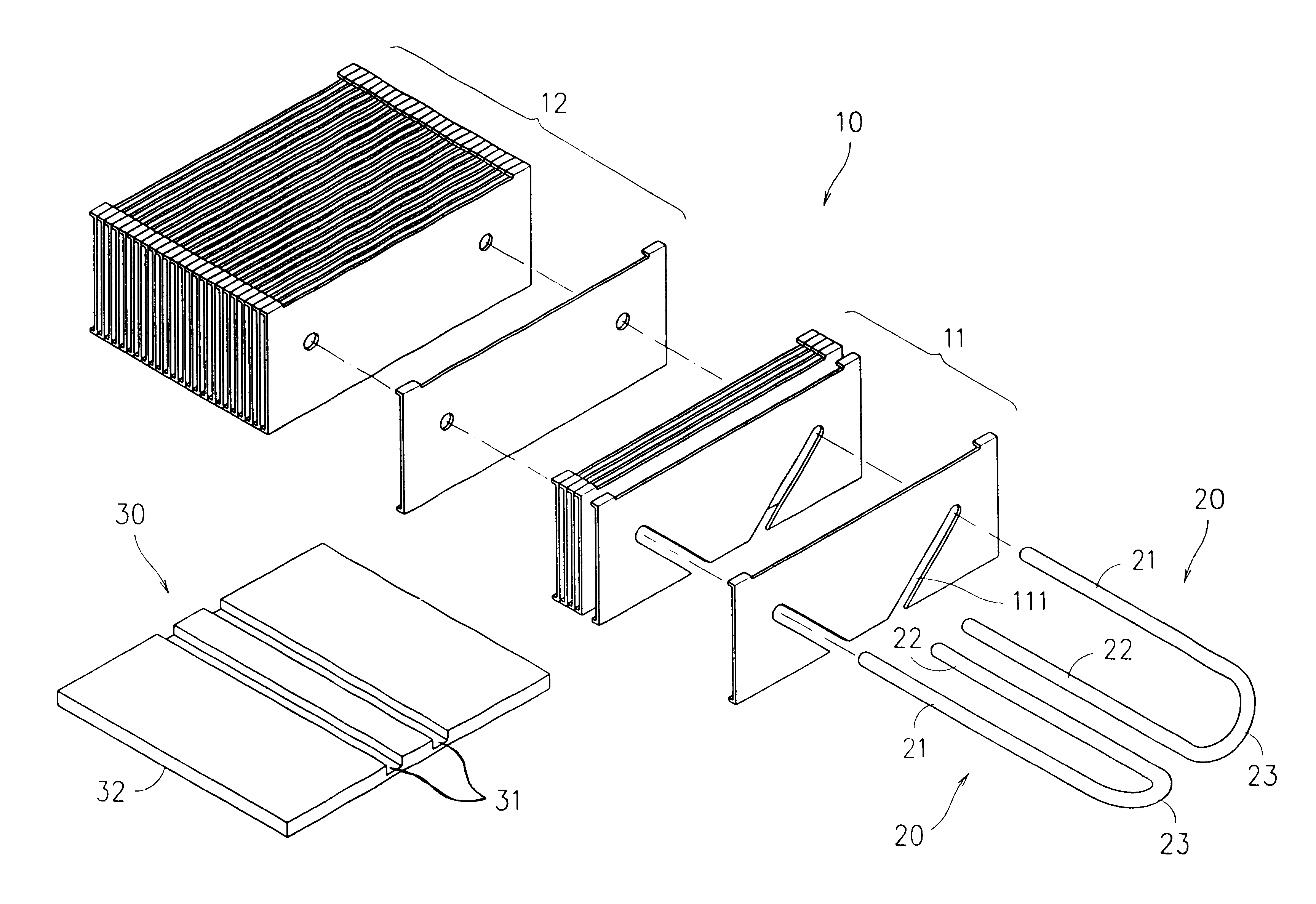 Tube-style radiator structure for computer