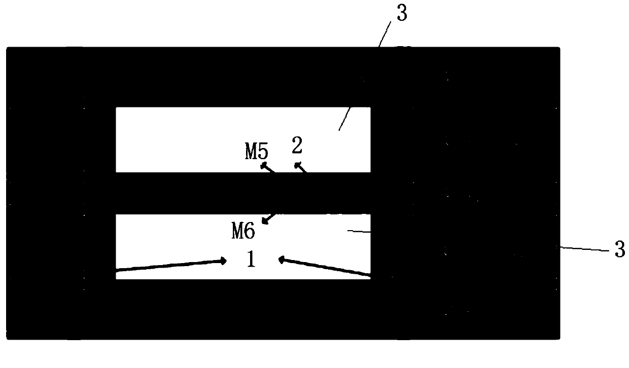 Band-pass filter based on 5G double-frequency dielectric integrated suspension lines