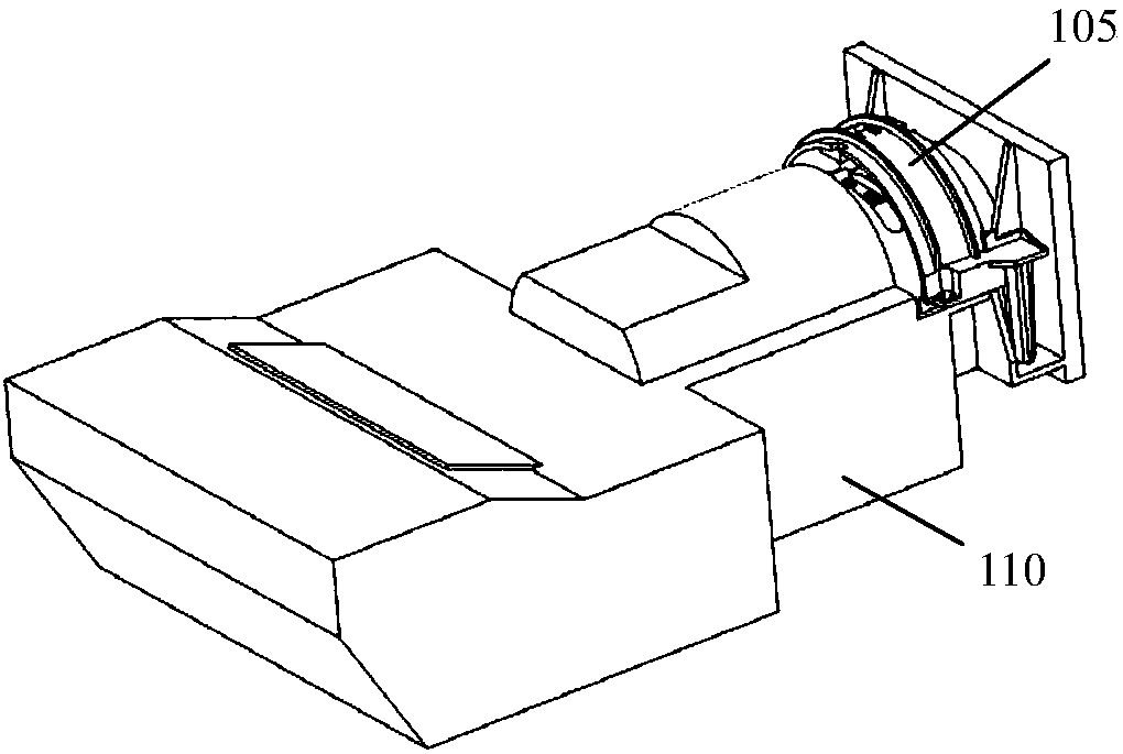 Ultra-short-focal-distance laser projection TV with adjustable suspension angle