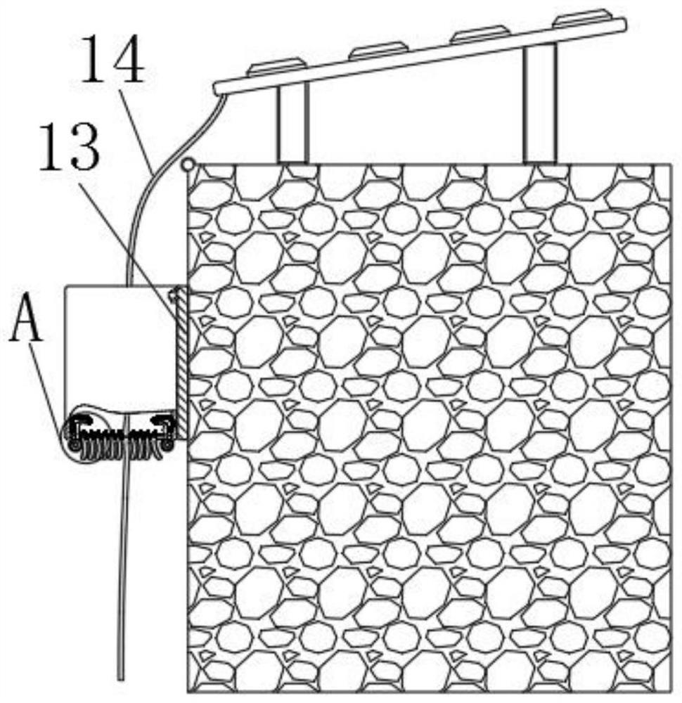 Solar power transmission heat dissipation device and use method thereof