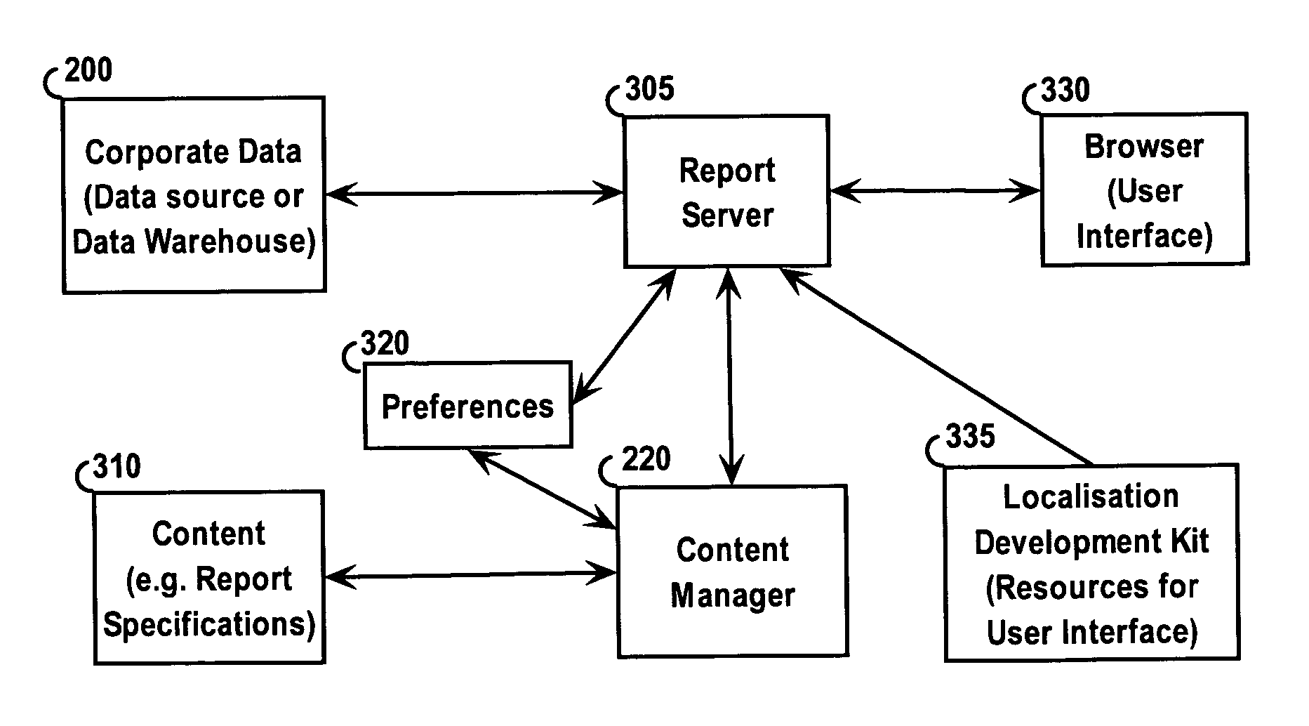 System and method for the support of multilingual applications