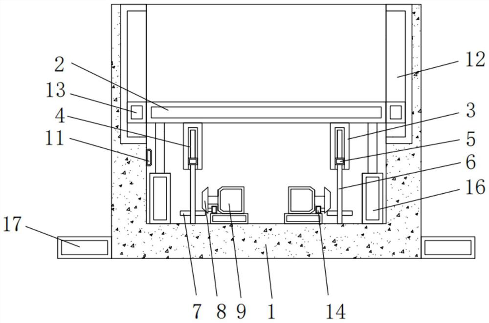 Numerically-controlled machine tool material bin feeding and discharging lifting device