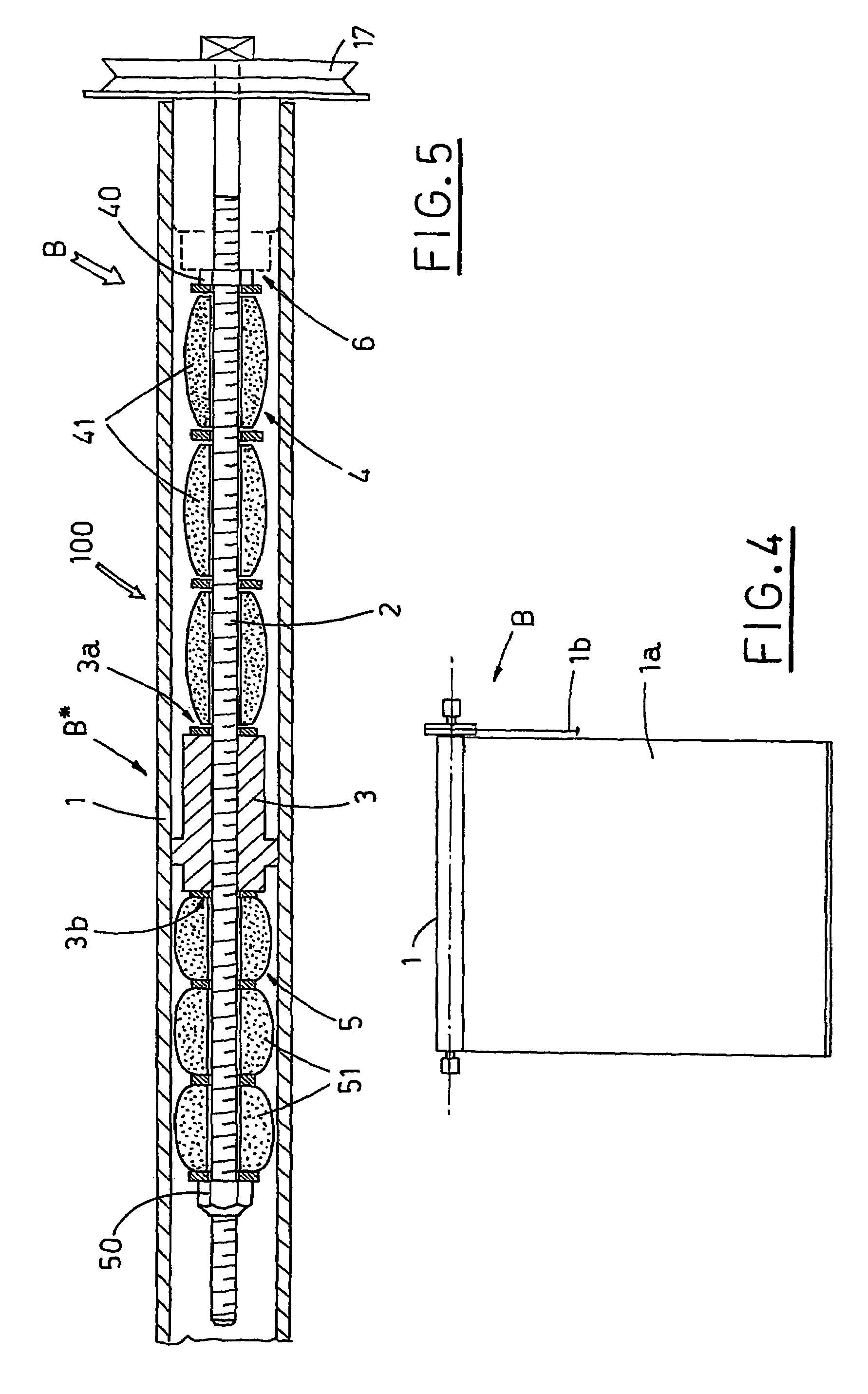 Friction device for rolling up curtains and the like