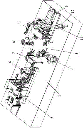 Electronic drain valve core assembling machine