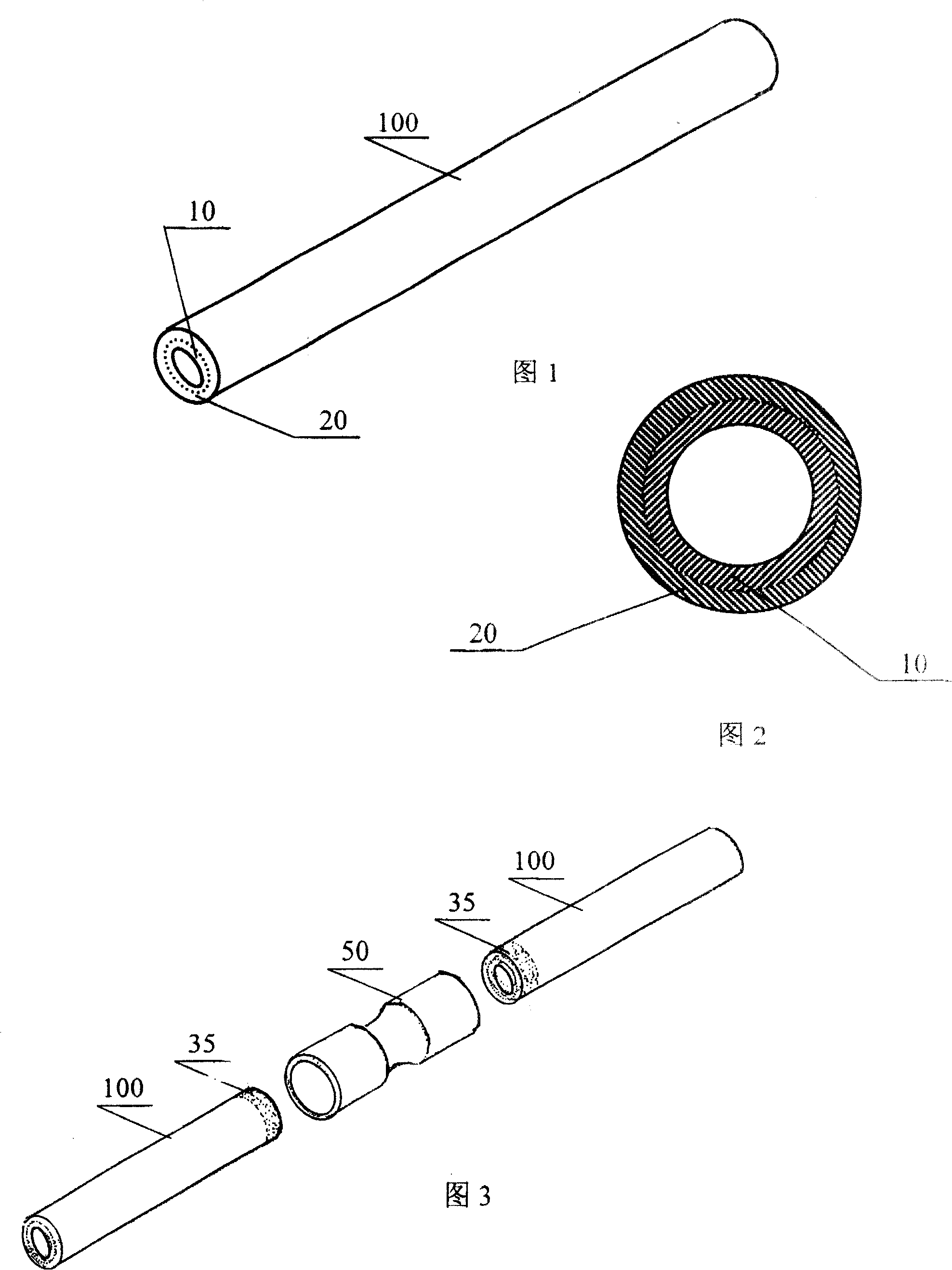 Nontoxic and impact-free water supply pipe