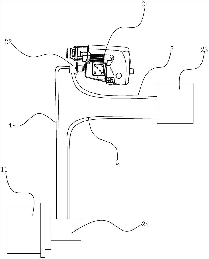 Air compressor combination installed on vehicle-mounted tank body and vehicle-mounted tank body
