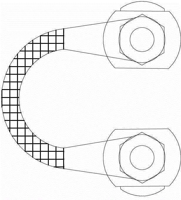 Equipment wiring board and drainage wire clamp poor contact heating heating treatment device and treatment method