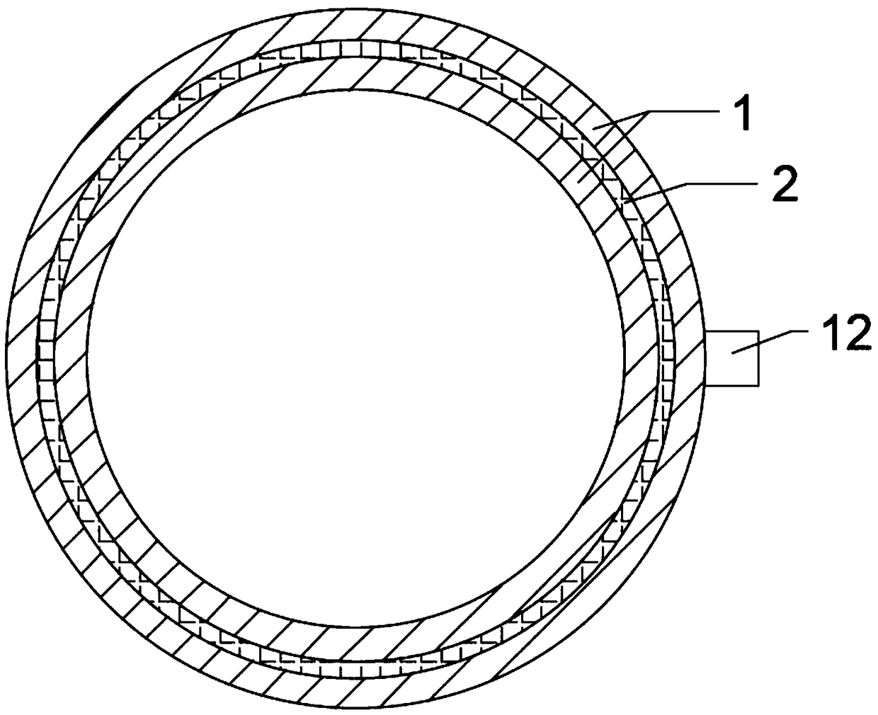 Fused pipe fitting enabling pipes of different materials to be connected