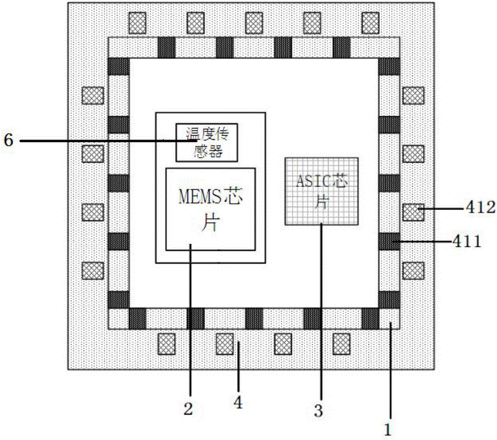 MEMS packaging structure with heat sink and electromagnetic shielding and preparation method thereof