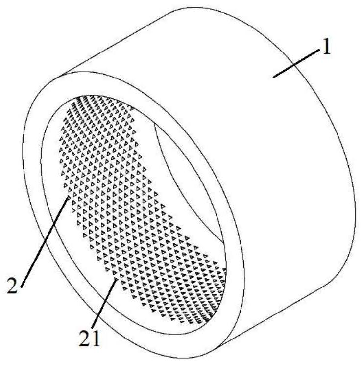 Self-lubricating bearing based on bionic microtexture and self-lubricating composite material filling method
