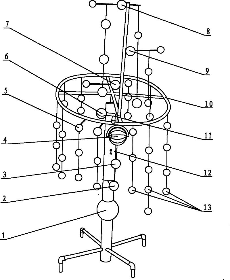 Earth moon star moving instrument