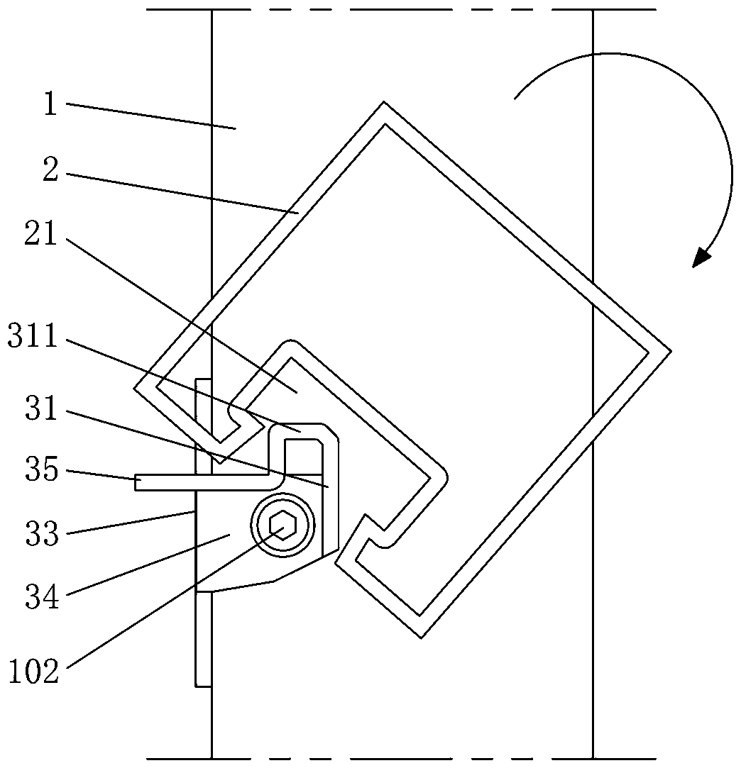 Curtain wall keel connection structure