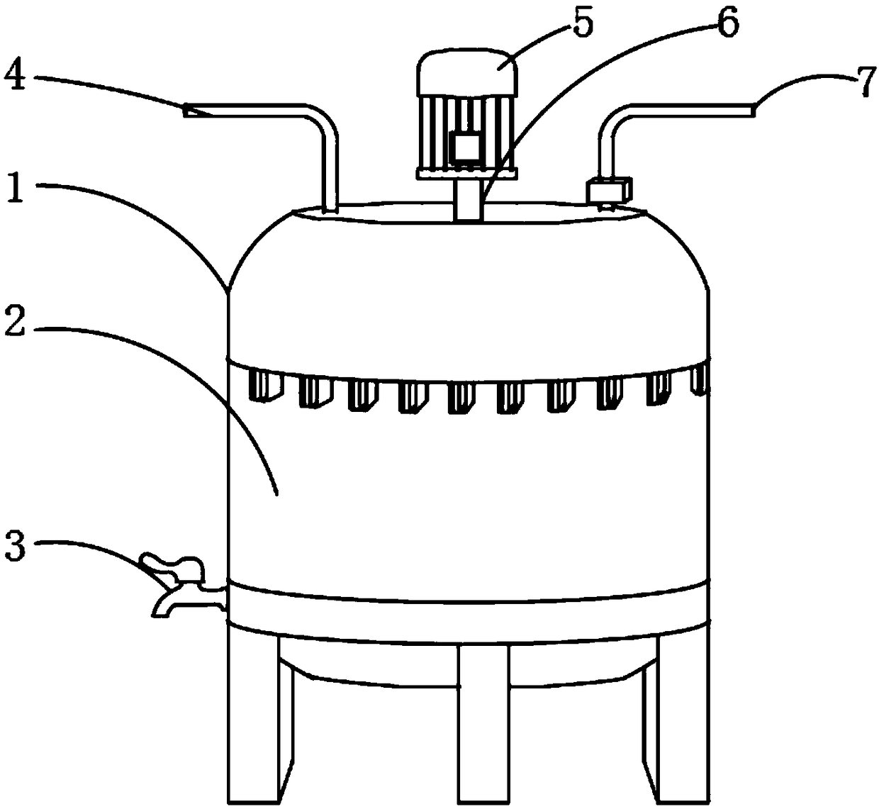 Pigment slurry blending equipment for building coating production