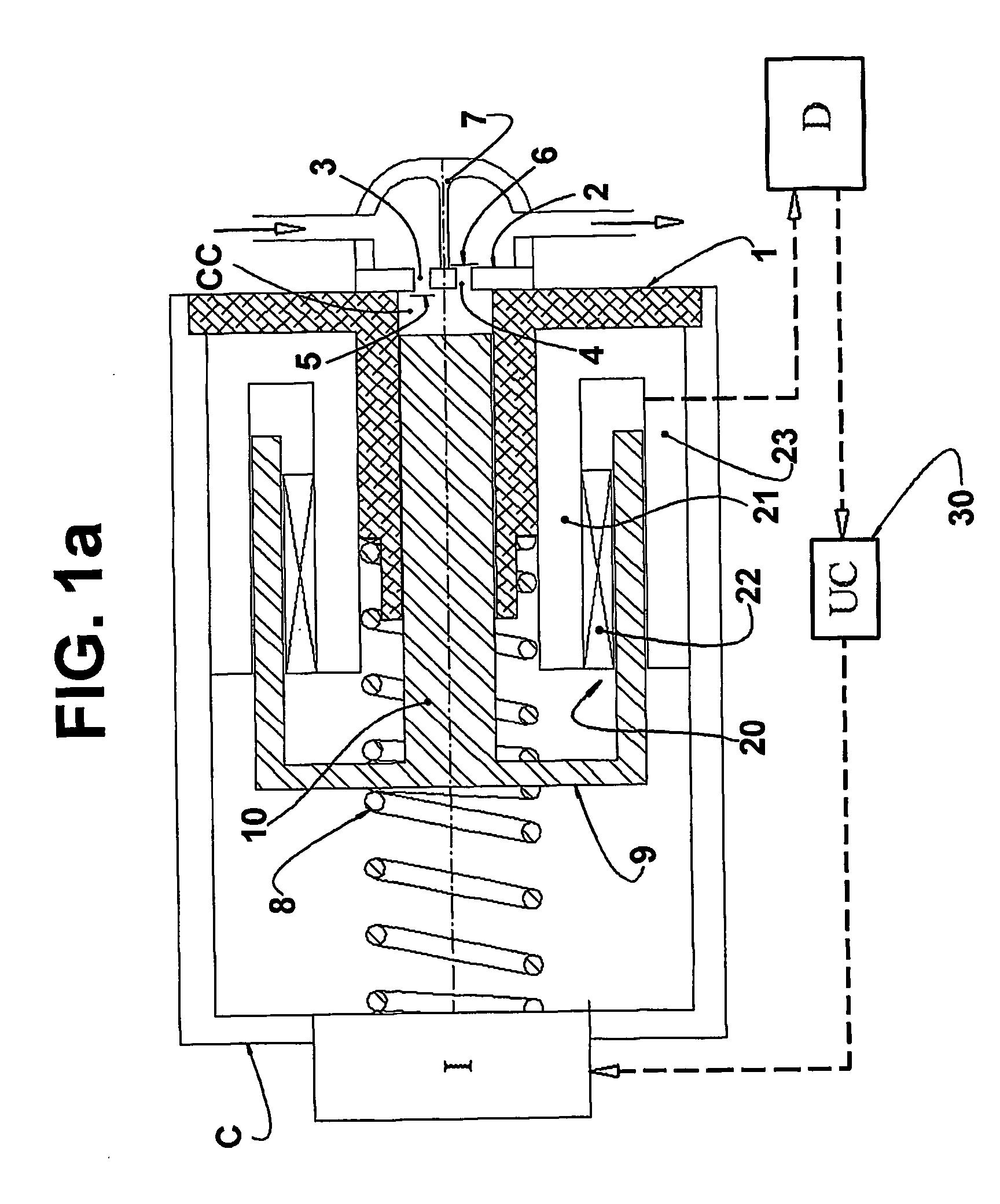 System for adjusting resonance frequencies in a linear compressor