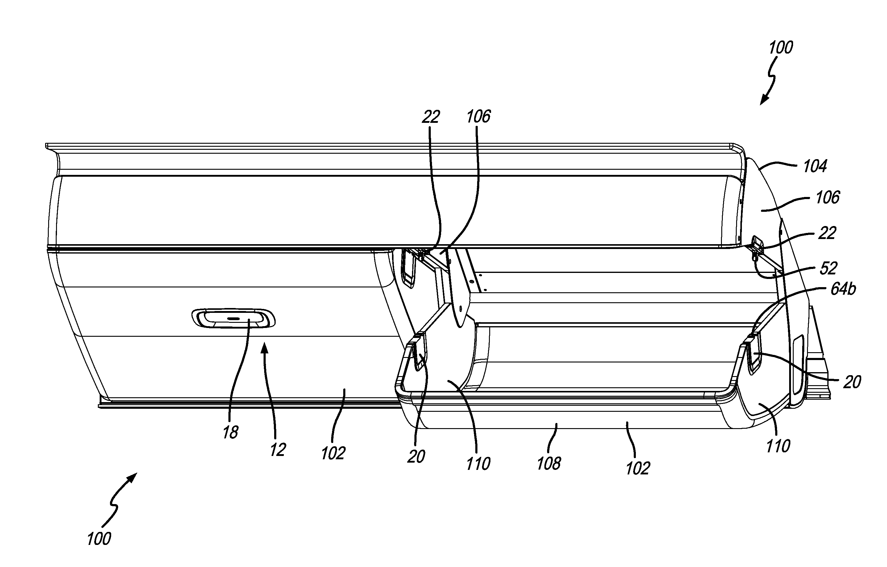 Overhead storage bin latch system