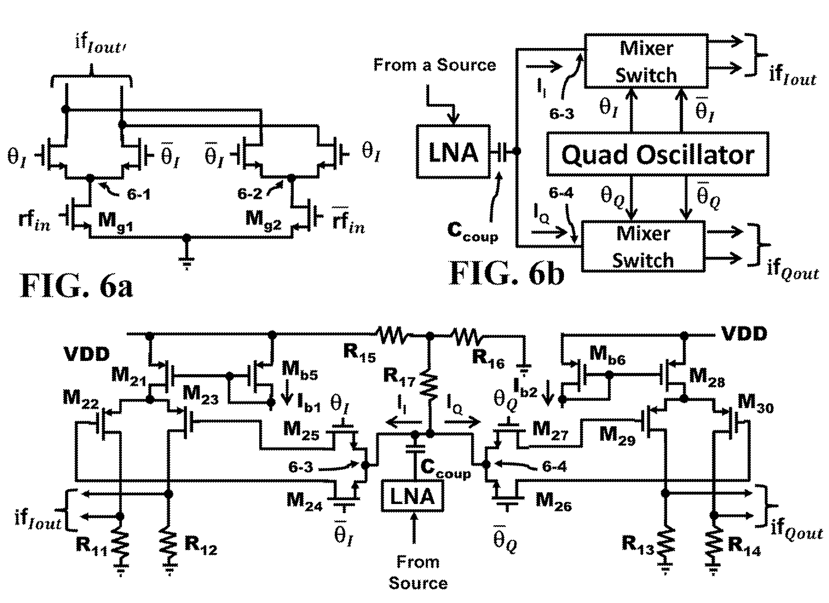Method and Apparatus of an Input Resistance of a Passive Mixer to Broaden the Input Matching Bandwidth of a Common Source/Gate LNA