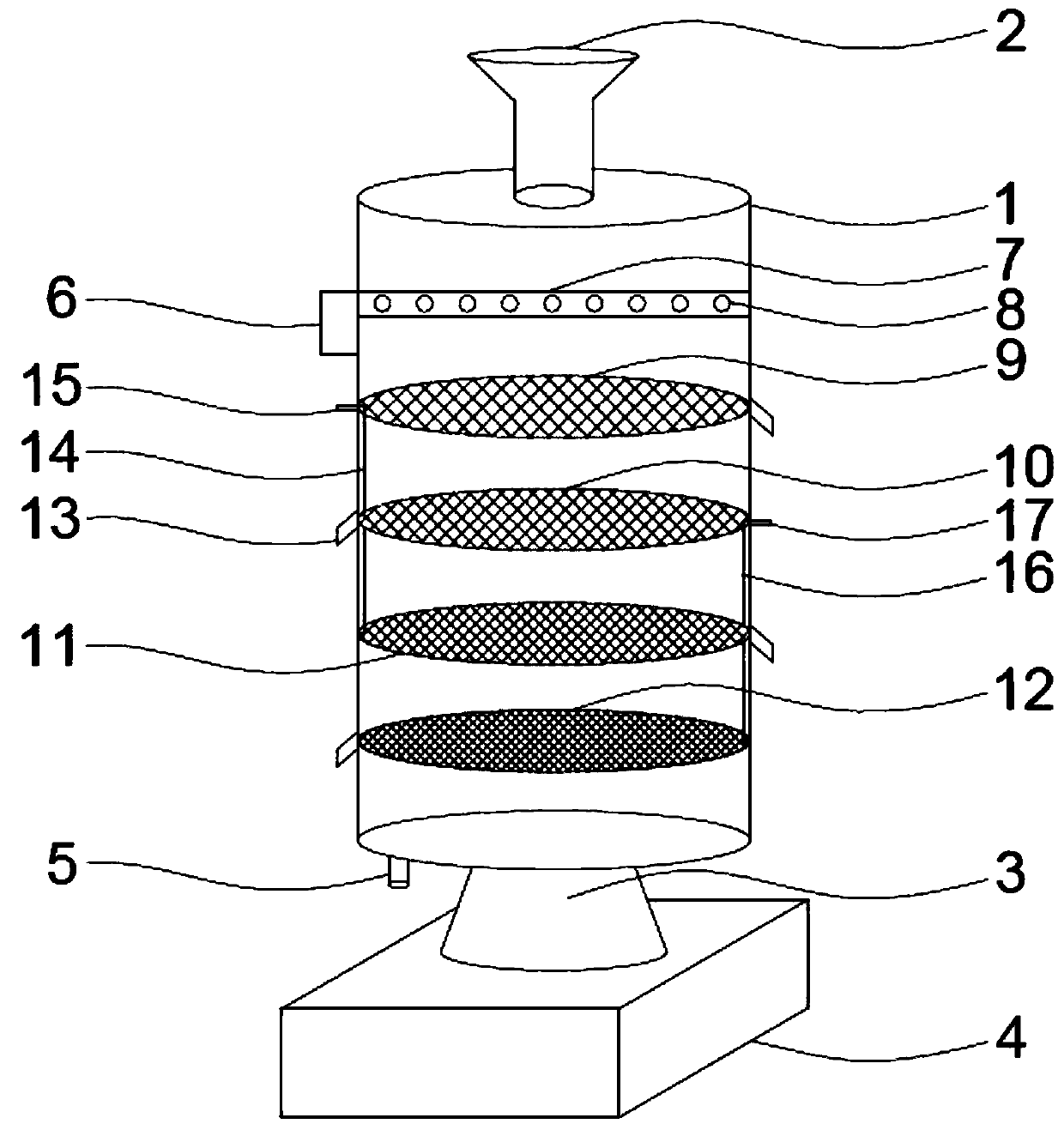 Tidal flat shellfish cleaning and grading device