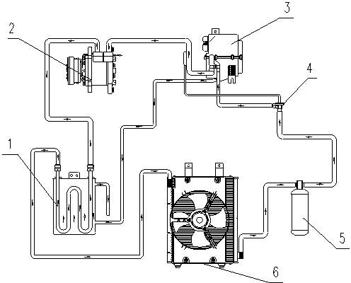 Water cooling device for vehicle air conditioner