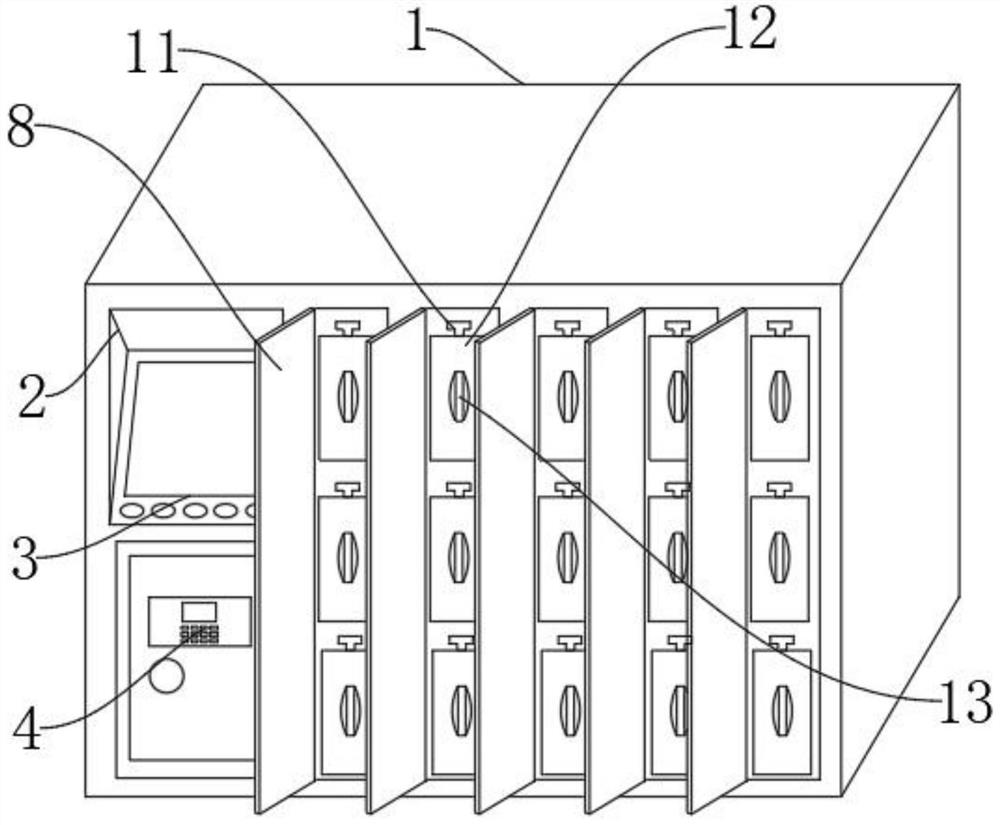 Human resource information storage device facilitating information extraction