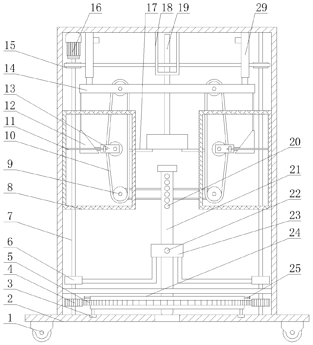 Drill rod detection device for building foundation