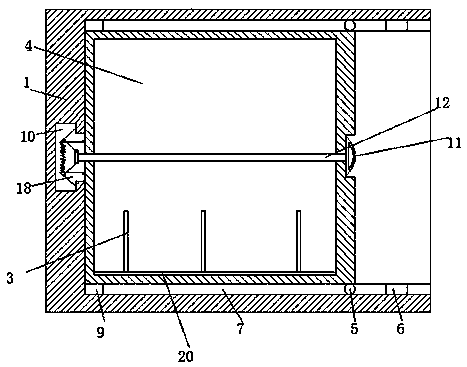 storage device for mechanical parts