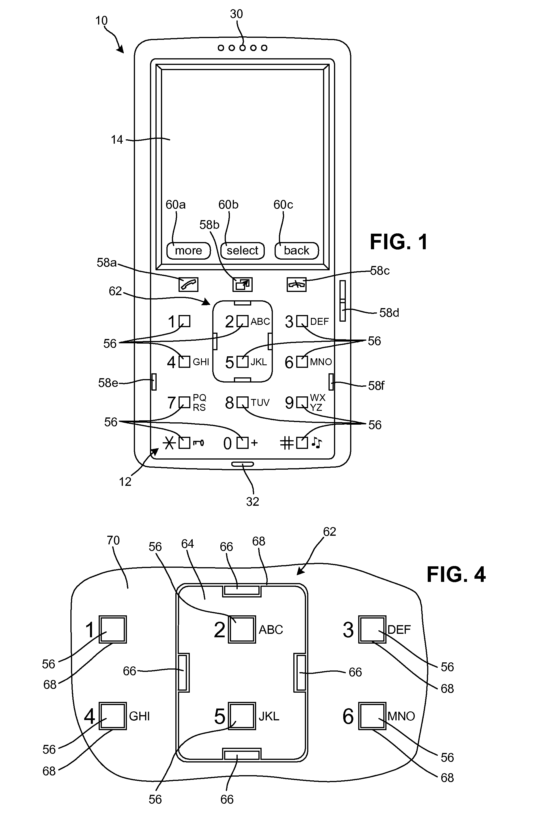 Electronic device with keypad assembly